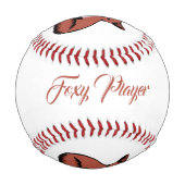 Beautiful Red Foxy Fox Baseball (Vorderseite)