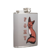 Beautiful Red Foxy Fox Flachmann (Rechts)
