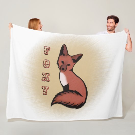 Beautiful Red Foxy Fox Fleecedecke (Beispiel)