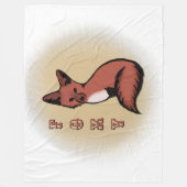 Beautiful Red Foxy Fox Fleecedecke (Vorderseite)