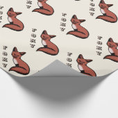Beautiful Red Foxy Fox Geschenkpapier (Ecke)