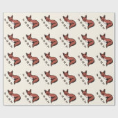 Beautiful Red Foxy Fox Geschenkpapier (Flach)