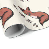 Beautiful Red Foxy Fox Geschenkpapier (Rolleneckpunkt)