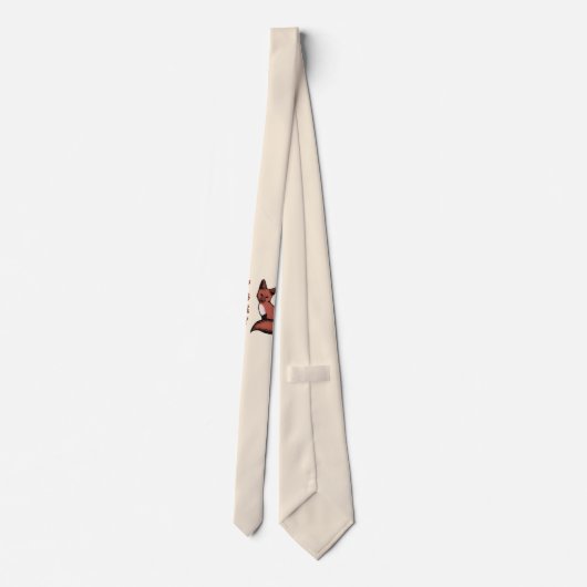 Beautiful Red Foxy Fox Krawatte (Rückseite)