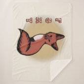 Beautiful Red Foxy Fox Sherpadecke (Vorderseite)
