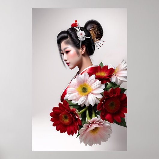 Beautiful Red Geisha (c) Poster (Vorne)