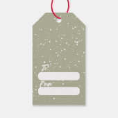 Beautiful Red Kardinal Weihnachtsgeschenk Tag Geschenkanhänger (Rückseite)