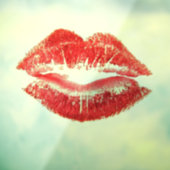 Beautiful Red Kiss Isolated Vector Art Fensteraufkleber (Blatt 3)