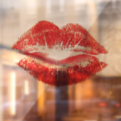 Beautiful Red Kiss Isolated Vector Art Fensteraufkleber (Blatt 2)