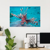 Beautiful Red Lion Fish Poster (Heimbüro)