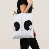 Beautiful Red Lip Afro tote bag Tasche (Von Nahem)