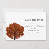 BEAUTIFUL Red Maple tree Save the Date Template (Vorderseite)