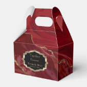 Beautiful Red Marble and Gold Fevor Box Geschenkschachtel (Rückseite)