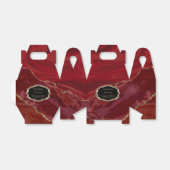 Beautiful Red Marble and Gold Fevor Box Geschenkschachtel (Ungefaltet)