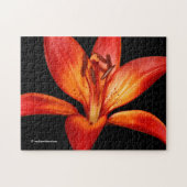 Beautiful Red Orange Asiatic Lily Gran Paradiso Puzzle (Horizontal)