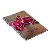Beautiful Red Orchid Notizblock (Rechte Seite)