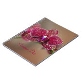 Beautiful Red Orchid Notizblock (Linke Seite)