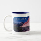 Beautiful Red Rock Canyon Nevada Zweifarbige Tasse (Links)