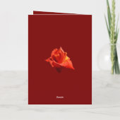 Beautiful Red Rose Isolated Photograph Vector Karte (Rückseite)