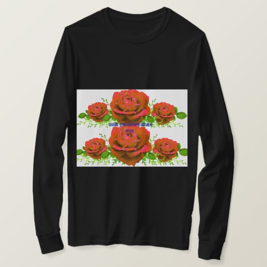 Beautiful Red Roses Bouquet Photography | Romantic T-Shirt (Design vorne)