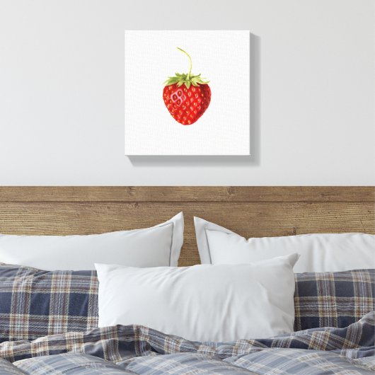 Beautiful Red Strawberry (von Louis C.C. Krieger) Leinwanddruck (Insitu (Schlafzimmer))