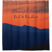 Beautiful Red Sunset Sky Bed and Breakfast Duschvorhang (Vorderseite)