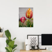 Beautiful Red Tulip Flower Garden Poster (Heimbüro)
