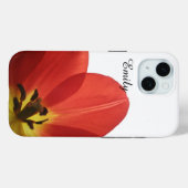 Beautiful Red Tulip | Personalisierter TelefonCase Case-Mate iPhone Hülle (Rückseite (Horizontal))