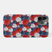 Beautiful Red White Bllower Garden Floral USA Case-Mate iPhone Hülle (Rückseite (Horizontal))