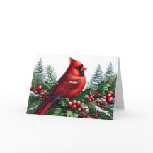 Beautiful Red Winter Cardinal Christmas