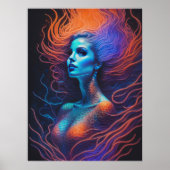 Beautiful Redhead Mermaid Poster (Vorne)