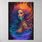 Beautiful Redhead Mermaid Poster (Vorne)