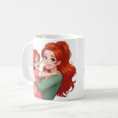 Beautiful redhead mom kaffeetasse (Vorderseite Links)