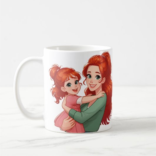 Beautiful redhead mom kaffeetasse (Links)