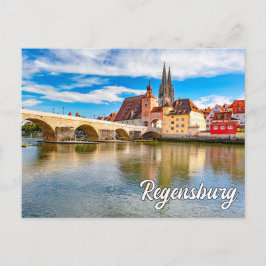 Beautiful Regensburg, Deutschland Postkarte