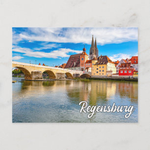 Beautiful Regensburg, Deutschland Postkarte