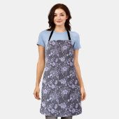 Beautiful retro style blue pastel floral pattern schürze (Getragen)