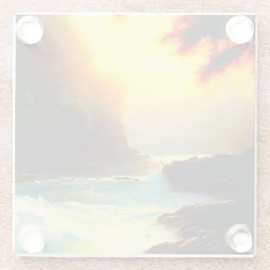 Beautiful River Art Untersetzer (Rückseite)