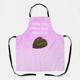 Beautiful Romantic Chocolate Heart Schürze