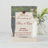 Beautiful Romantic Wedding Invitation | Elegant Lo Einladung (Stehend Vorderseite)