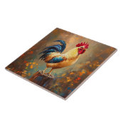 Beautiful Rooster Painting Fliese (Seite)