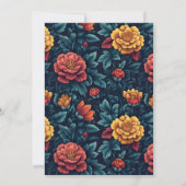 Beautiful Rose Aesthetic Nature-Inspired Parties Einladung (Rückseite)