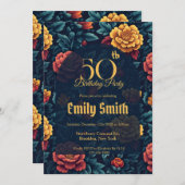 Beautiful Rose Aesthetic Nature-Inspired Parties Einladung (Vorne/Hinten)