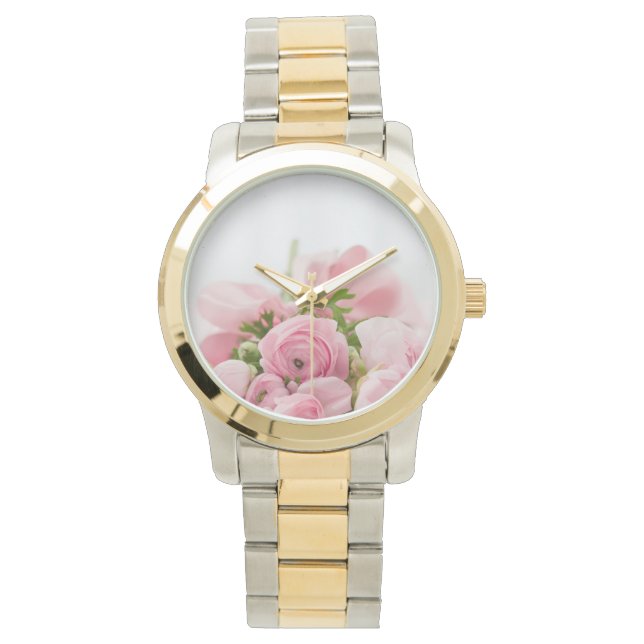 Beautiful Rose Bouquet Armbanduhr (Vorderseite)
