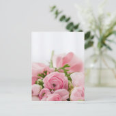 Beautiful Rose Bouquet Postkarte (Stehend Vorderseite)