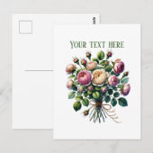 Beautiful rose bundle customizable postkarte (Vorne/Hinten)