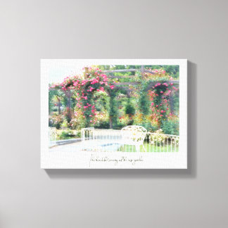 Beautiful Rose Garden Leinwanddruck