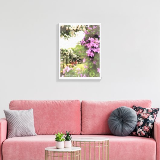 Beautiful Rose Garden Leinwanddruck (Insitu (Wohnzimmer))