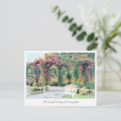 Beautiful Rose Garden Postkarte (Stehend Vorderseite)