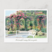 Beautiful Rose Garden Postkarte (Vorderseite)